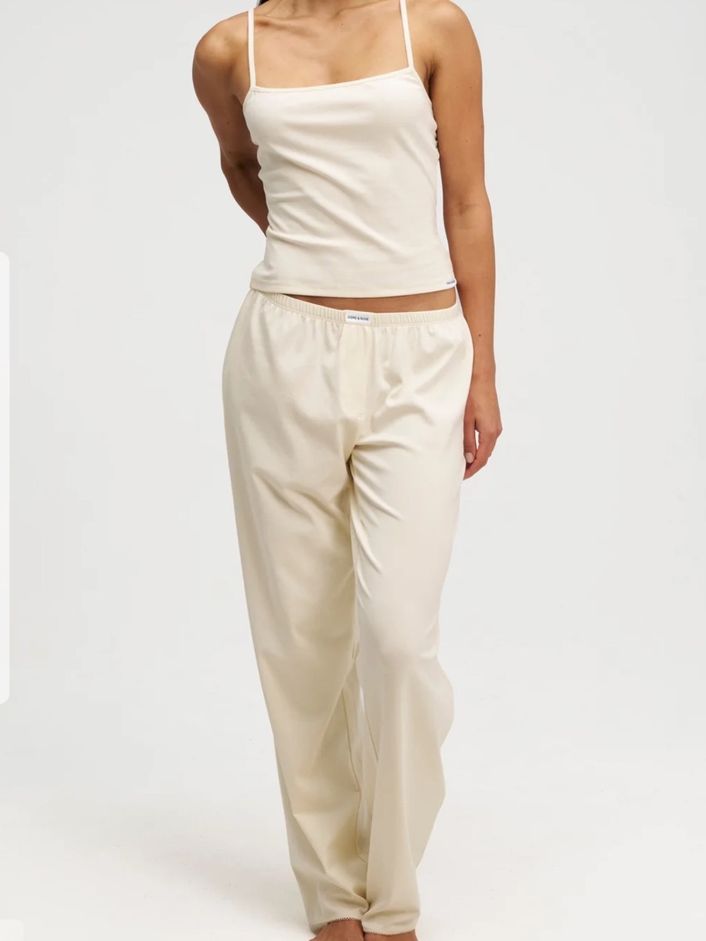 DORE & ROSE CAMI SLEEP SET SOFT IVORY - S